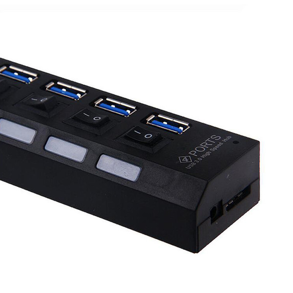 Hight Quality 4 or 7 Port USB Extension Splitter Hi-speed USB2.0 480Mbps USB Hub Ports Compatible