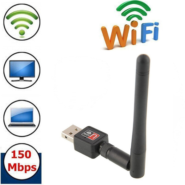 New Economic USB 150M 150Mbps Wireless Mini Adapter 802.11b/n/g WiFi w/ 2dBi Antenna G9