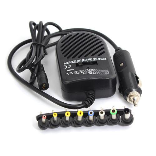 Universal DC 80W Car Auto Charger Power Supply Adapter Set For Laptop Notebook with 8 detachable plugs Free Shipping Wholesale 50pcs/lot