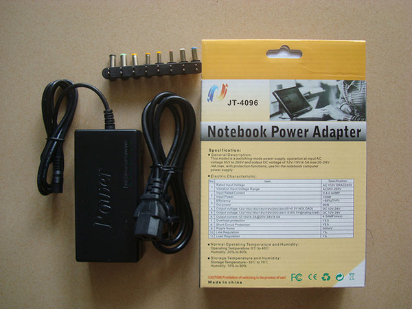 96W Universal Laptop Power Supply 110-220v AC To DC 12V/16V/20V/24V Adapter For Laptop/Notebook Free Shipping 50pcs/lot