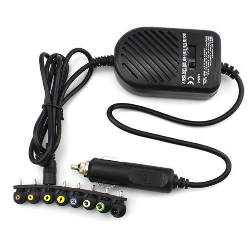 Universal DC 80W Car Auto Charger Power Supply Adapter Set For Laptop Notebook with 8 detachable plugs Free Shipping Wholesale 30pcs/lot