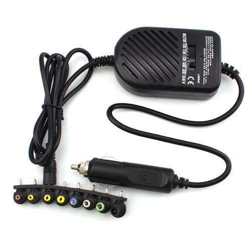 Universal DC 80W Car Auto Charger Power Supply Adapter Set For Laptop Notebook with 8 detachable plugs Free Shipping Wholesale 10pcs/lot