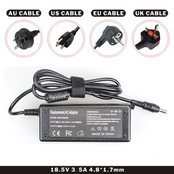 FDBRO Laptop Adapters 18.5V 3.5A 4.8*1.7mm Power Charger Notebook AC Adapter DC Adapter US Standard Computer High Quality