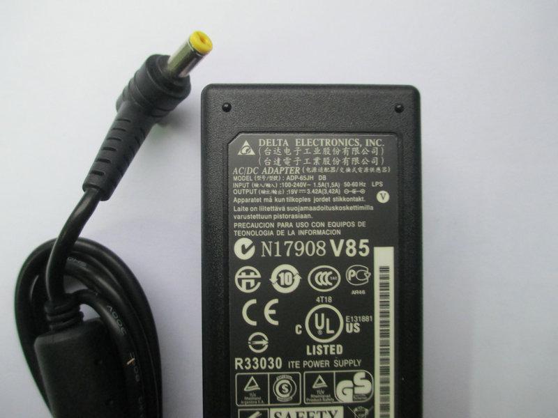 Genuine Delta 65W 19V 3.42A Laptop AC Adapter/Power Supply/Charger for Acer Aspire 1830 3510 5315-2013 4250-bz637 5315-2713 5515-5879 5570-2