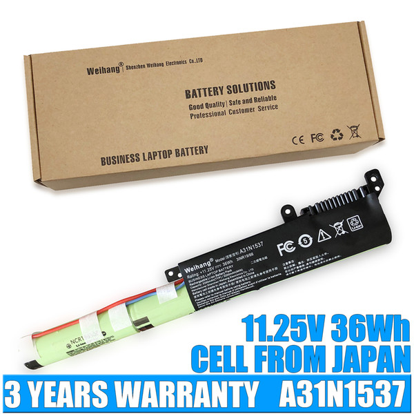 Japanese Cell 36Wh 11.25V Weihang A31N1537 Laptop Battery For ASUS VivoBook Max X441 X441SA X441SC X441UA