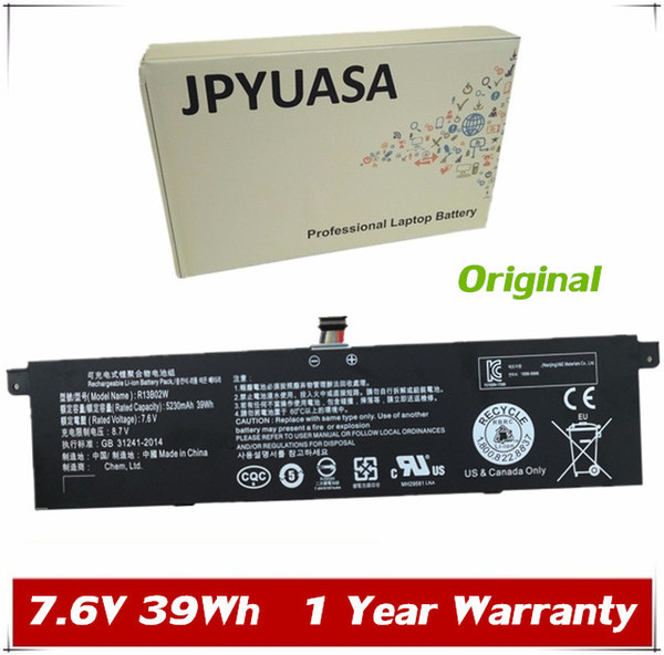 JPYUASA 7.6V 39Wh 5230mAh Original R13B02W R13B01W Laptop Battery For Xiaomi Mi .3