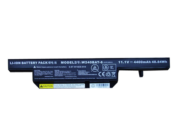 Laptop Battery For CLEVO W251EU W252EU W255EU W255HS W255HU W258EU RM320 W251EL 7872-9040/A W240BAT-6 6-87-W15ES-4V4 New and Original