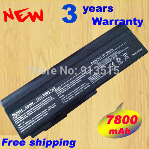 Replace Laptop Battery for Asus N53S N53SV A32-M50 A32-N61 A32-X64 N53 A32 M50 M50s A33-M50 7800mAh