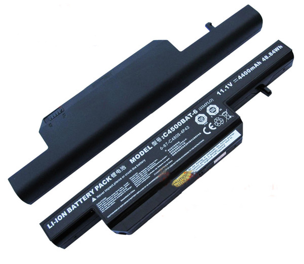 Laptop Battery For CLEVO W150HRM W150HM W150HN W150HNM W150HNQ W150HR W150EX/HN/HNM/HNQ C4500BAT-6 4400mAh 6-87-C450S-4R4 6-87-E412-4D7