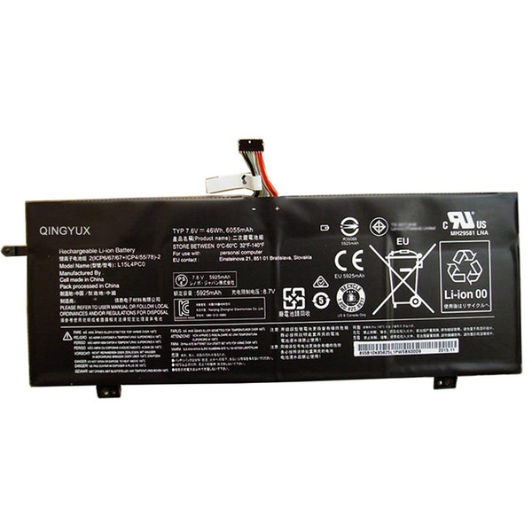 QINGYUX L15L4PC0 L15M4PC0 L15S4PC0 New 7.6V 46Wh Laptop Battery for Lenovo IdeaPad 710S Notebook