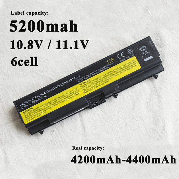 New Laptop Battery for Lenovo SL430 W530 45N1006 45N1007 T430 T530i T420 E50 E420 E425 SE520 E525 SSL410K SL521 SL400 battery