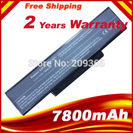 9 cells 7800mAh Laptop battery For ASUS K73 K73E K73J K73S K73SV N71 N71J N71V N73 N73F N73G N73J N73S N73V X77 X77J X77V