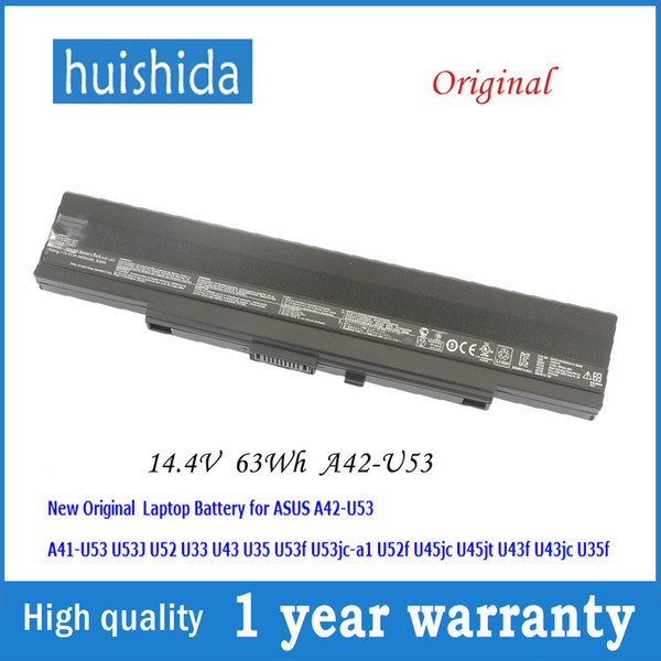 14.4 V 63WH A42-U53 New original laptop battery for Asus A31-U53 A32-U53 U42 U43 U43JC U43SD U45jc U52 U52f U53JC series