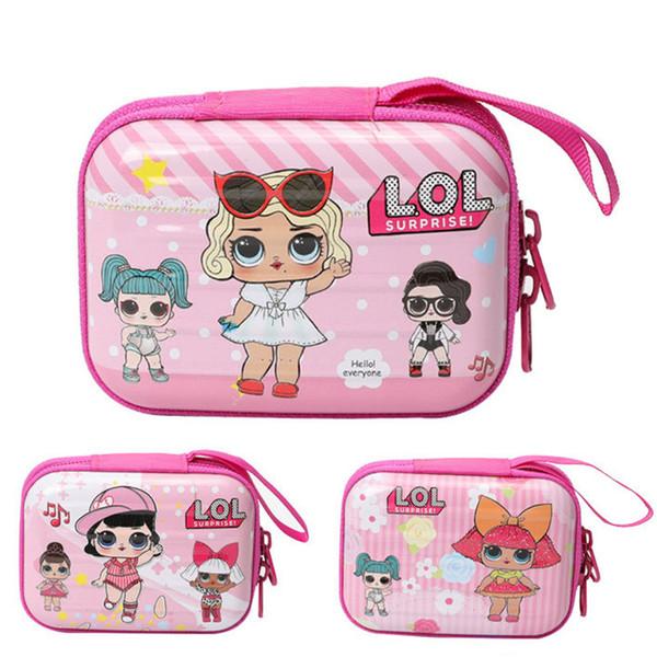 Surprise Girls Wallet Cartoon Princess Girls Coin Purse Metal Zipper Storage Bag Teenager Children Portable Handbags C51701