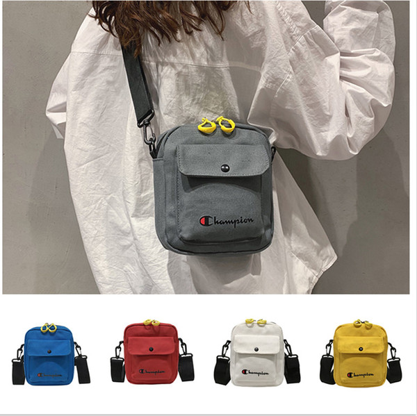 Champion Canvas Bags Men Women Shoulder Messenger Bags Brand Designer Handbag Chest Waist Bag Casual Backpack Wallet Purse Hot C51304