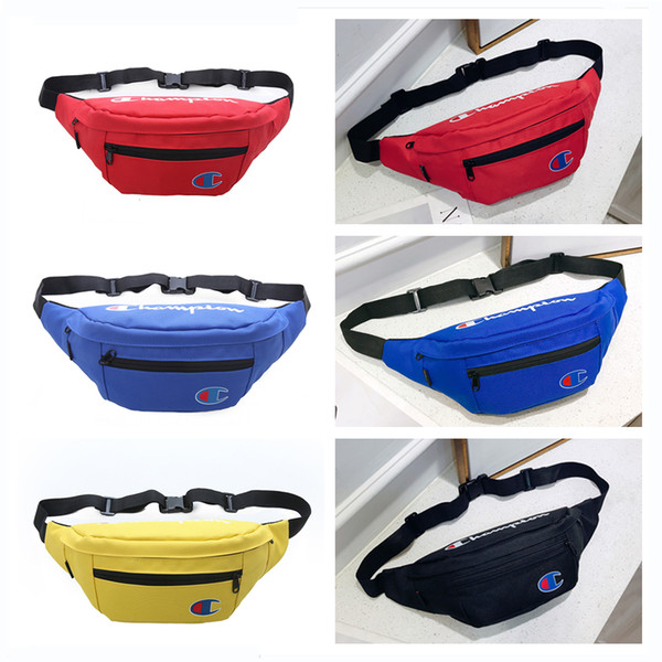 Champion Letter Fanny Pack Waist Bag Unisex Women Men One Shoulder Crossbody Bag Outdoor Travel Casual Sports Zipper Bags C51305