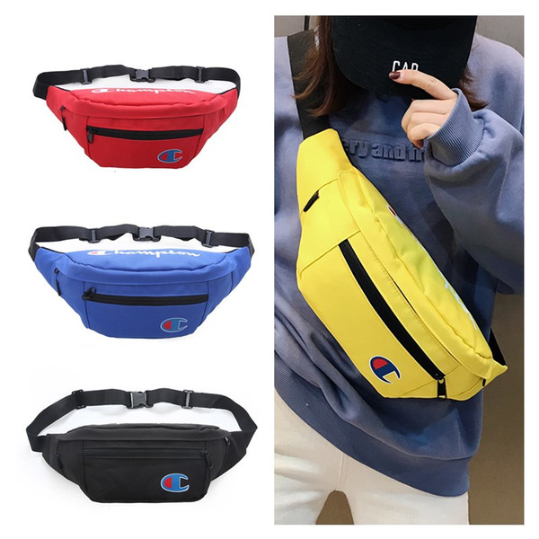 Champion Letter Fanny Pack Waist Belt Bag Unisex Women Men One Shoulder Crossbody Bag Shopping Travel Casual Sports Zipper Bags C51305