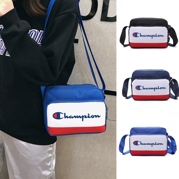 Champion Letter Messenger Shoulder Bag Unisex Brand Waterproof Oxford Men Women Belt Bags Design Handbag Travel Shop Zipper Tote C51005