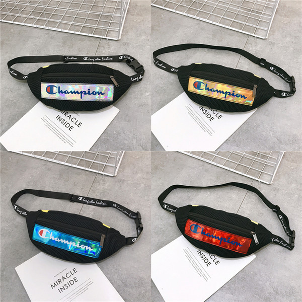 Champion Waist Bags Brand Designer Funny Pack Laser Letter Shoulder Bags Casual Handbags Purses Chest Pack New C51003