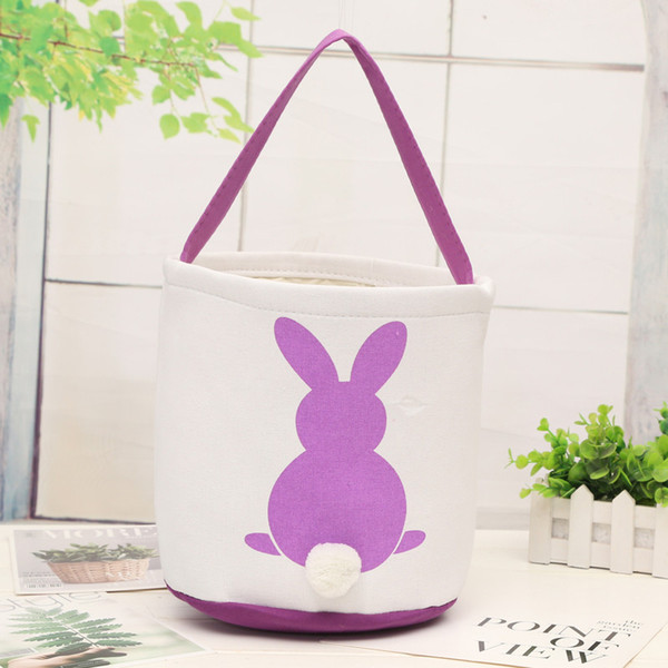 Easter Eggs Baskets DIY Rabbit Burlap Bags Bunny Storage Bag Jute Rabbit Ears Basket Cute Easter Gifts Storage Bag Rabbit Ears Decor Easter