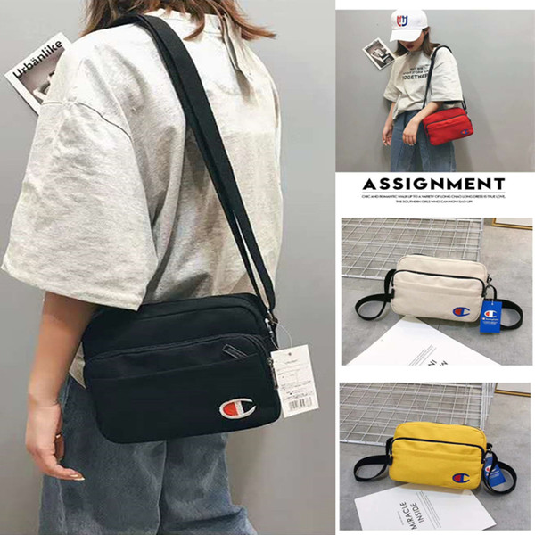 Fashion Champion Bags Canvas Handbags Crossbody Messenger Bags Unisex Casual Sports Travel Beach Belt Packs Waist Bag Hot Sale C42306