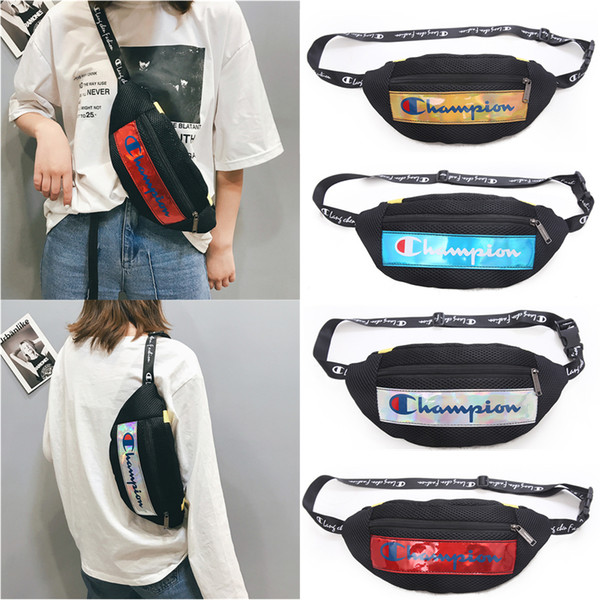 Champion Waist Bags Brand Designer Funny Pack Laser Letter Shoulder Bags Casual Handbags Purses Chest Pack C51003