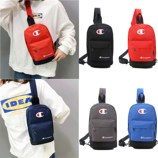 Unisex Brand Champion Chest Bags Designer Oxford Backpacks Protable Funny Pack Handbag Tote One Shoulder Messenger Crossbody Bag Hot C51103