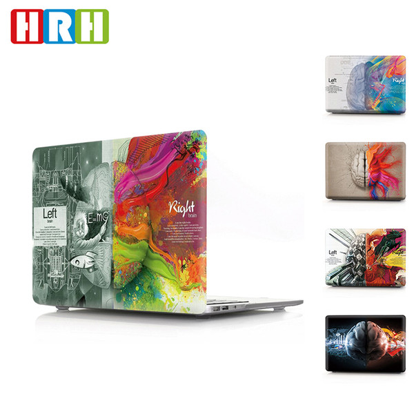 HRH Left Right Brain PC Laptop Body Shell Protective Hard Plastic Case Sleeve for Macbook Air A1932 Case 2018 11 12 13 15