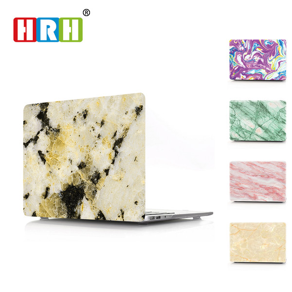 HRH Marble PC Laptop Body Shell Protective Hard Plastic Case Sleeve for Macbook Air A1932 Case 2018 11 12 13 15