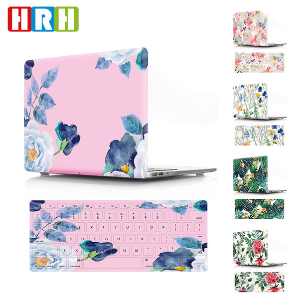 HRH flowers Keyboard Cover Hard Case Protective Hard Plastic Case Sleeve for Macbook Air A1932 Case 2018 11 12 13 15