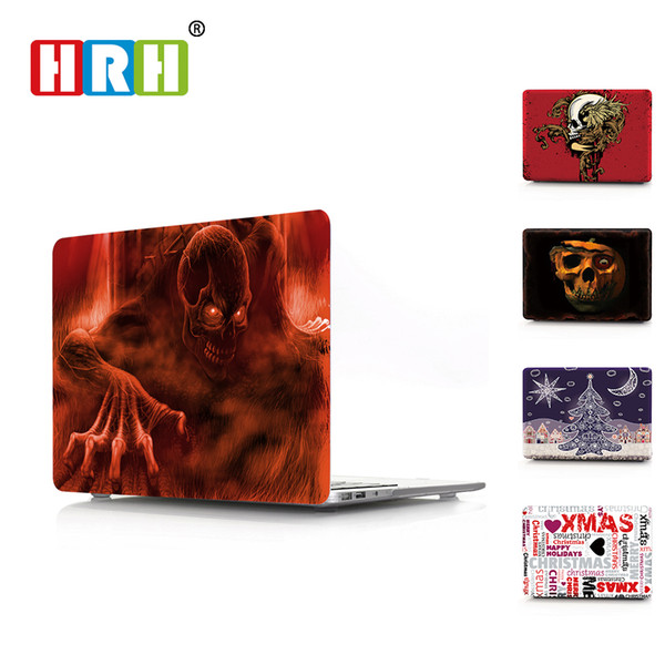 HRH Pumpkin Ghost Halloween PC Laptop Body Shell Protective Hard Plastic Case Sleeve for Macbook Air A1932 Case 2018 11 12 13 15