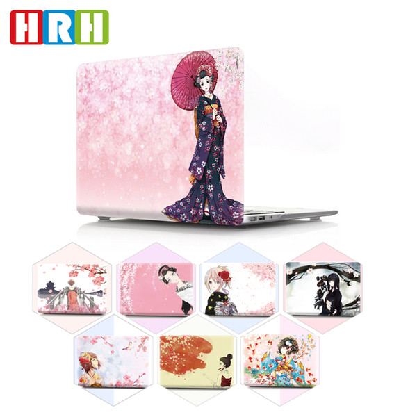 HRH Japanese Kimono PC Laptop Body Shell Protective Hard Plastic Case Sleeve for Macbook Air A1932 Case 2018 11 12 13 15