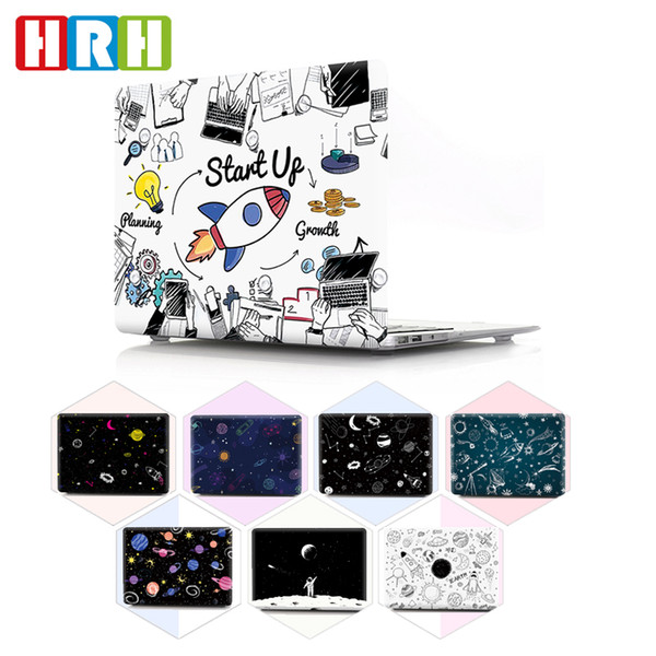 HRH Cartoon space series PC Laptop Body Shell Protective Hard Plastic Case Sleeve for Macbook Air A1932 Case 2018 11 12 13 15