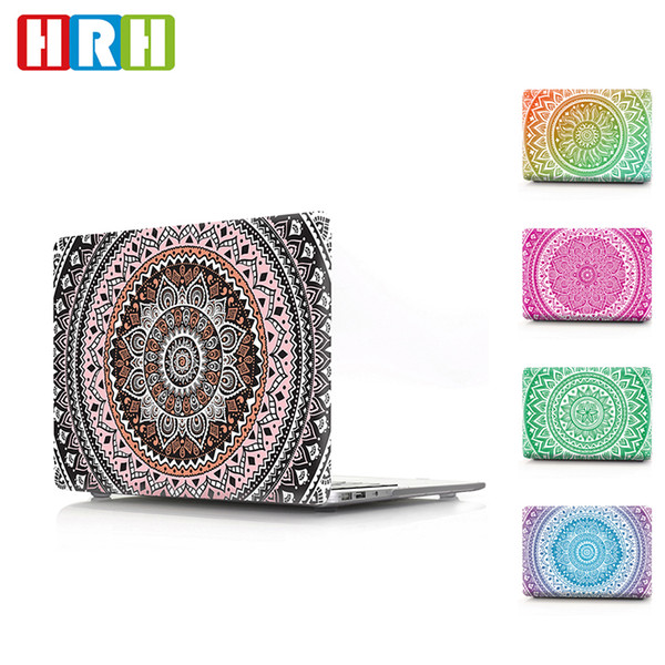 HRH Mandala Flower PC Laptop Body Shell Protective Hard Plastic Case Sleeve for Macbook Air A1932 Case 2018 11 12 13 15