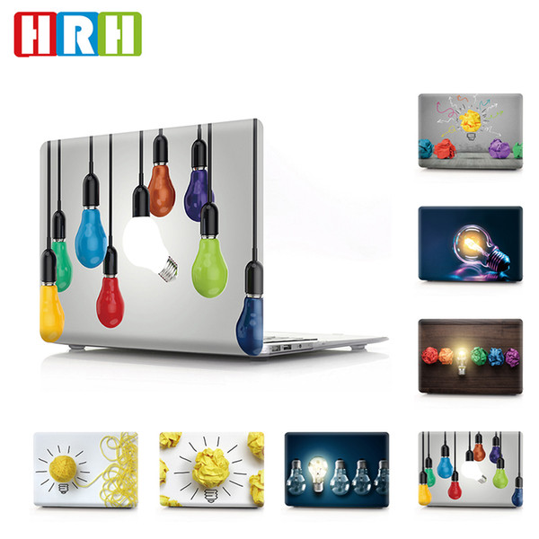 HRH Light Bulb PC Laptop Body Shell Protective Hard Plastic Case Sleeve for Macbook Air A1932 Case 2018 11 12 13 15