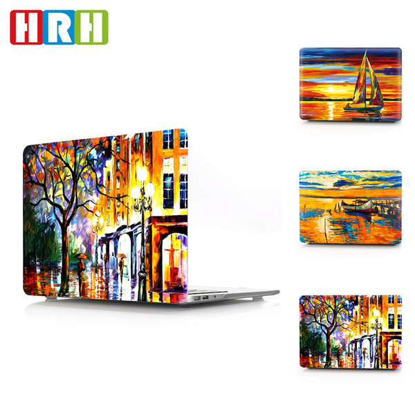 HRH Painting Laptop PC Laptop Body Shell Protective Hard Plastic Case Sleeve for Macbook Air A1932 Case 2018 11 12 13 15