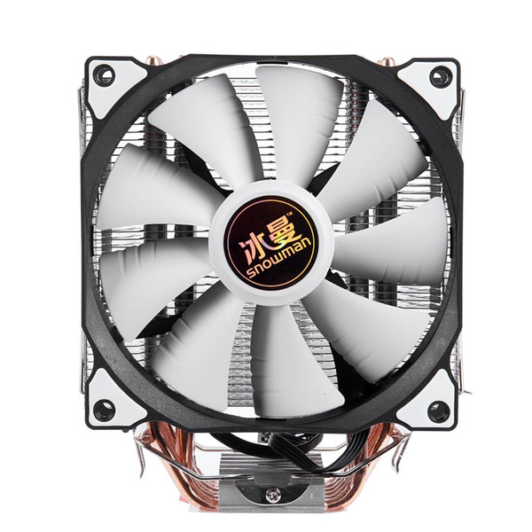 SNOWMAN 4PIN CPU cooler 6 heatpipe Single fan cooling 12cm fan LGA775 1151 115x 1366 support Intel AMD