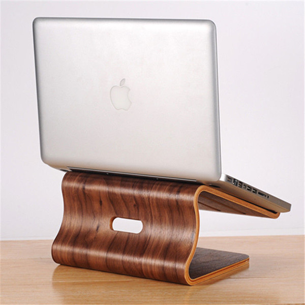 SamDi Wood Wooden Laptop Cooling Stand Holder Dock Tray for Macbook Pro 15.4