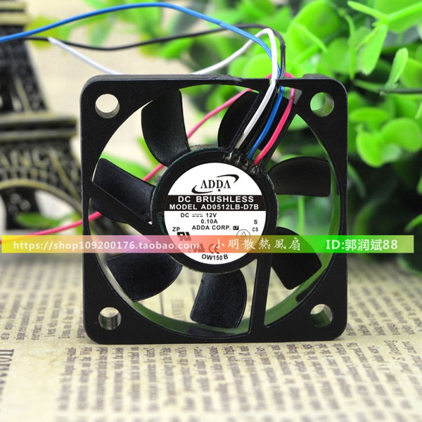 CPU Cooler Fan For AD5012LB-D7B 5015 12V 0.10A 5CM 50*50*15mm Silent Dual Ball Bearing Cooling 4 Pins