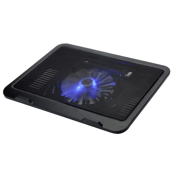 Hot Sales 12''-14'' laptop Cooling Pads one 14cm big LED light fan For Computer Accessories VAZION N19