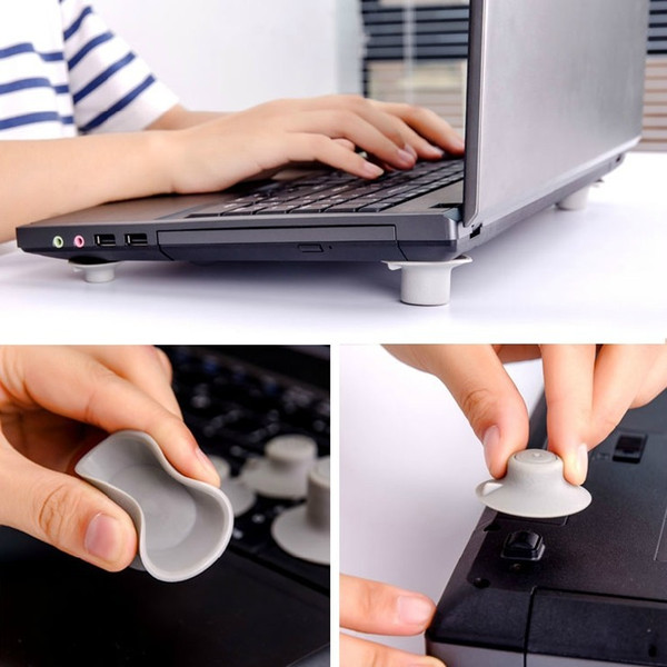 20set Portable Notebook Cooler Pad Anti-skid Mat Portable Computer Cooling Foot Holder Stand