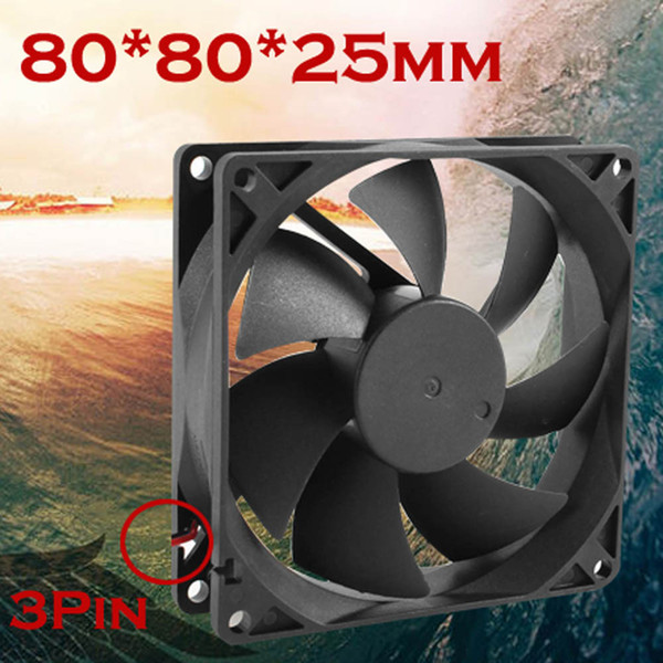 Wholesale- Simplestone Quiet 8cm/80mm/80x80x25mm 12V Computer/PC/CPU Silent Cooling Case Fan 0120 drop shipping