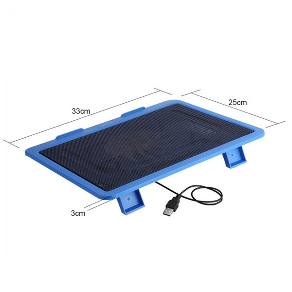 Universal Under 14 inch Laptop Cooler Cooling Pad Base Big Fan USB with Holder Stand Free Shipping 6