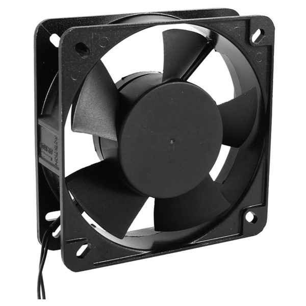 135mm x 38mm 2 Wire Case Cooling Fan Black AC 220V-240V 50/60Hz 0.08A