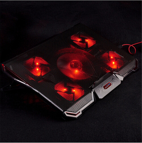 laptop cooler cooling pad with Silence 5pcs LED Fans USB 2.0 Adjustable Notebook Holder for macbook air/pro 12