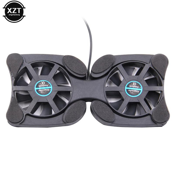 Hot Selling laptop cooler Double Fans USB Port Mini Octopus Notebook Fan Cooler Cooling Pad For 7