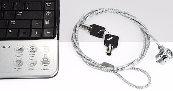 Laptop PC Notebook Security Cable Chain Key Lock Free Shipping