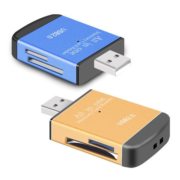 USB 2.0 All in One Memory Multi Card Reader For Micro SD SDHC TF SD card reader TF micro SD card reader