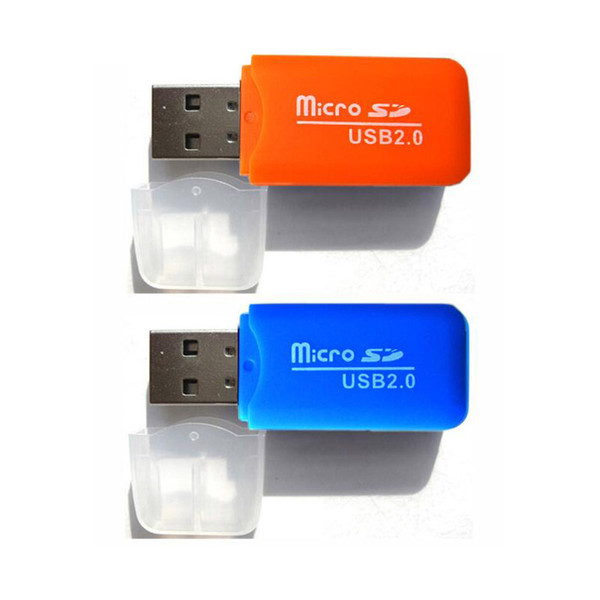 New Dedicated colourful Mobile Phone Memory Card Reader TF Card Reader Small Multi-purpose High-speed USB S - D Card Reader