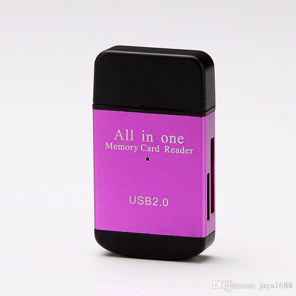 All in one USB 2.0 Multi Memory Card Reader for Micro TF M2 MMC SDHC MS Memory Stick Hot Worldwide